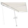 vidaXL Standmarkise Manuell Einziehbar 500x300 cm Creme