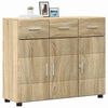 vidaXL Sideboard Sonoma-Eiche 88,5 x 30,5 x 73 cm Holzwerkstoff