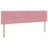 vidaXL Bett mit Stauraum und LED mit Matratze Rosa 180 x 200 cm Samt