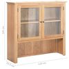 vidaXL Schreibtischaufsatz 110x33,5x105 cm Massivholz Eiche