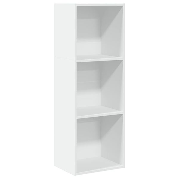 vidaXL B&uuml;cherregal Wei&szlig; 40x30x114 cm Holzwerkstoff