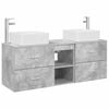 vidaXL Badezimmerschrank-Set 3 stk. Betongrau 49,5 x 41 x 63 cm