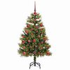 vidaXL Künstlicher klappbarer Weihnachtsbaum mit Tannenzapfen 120 cm