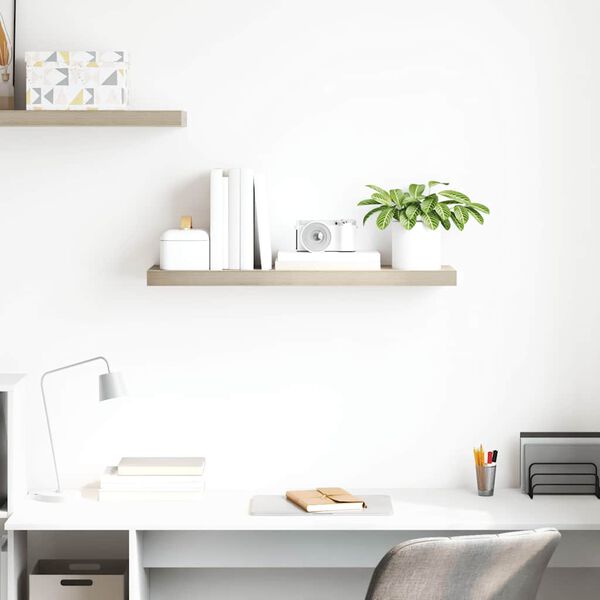 vidaXL Schweberegal Eiche-Optik 80x23,5x3,8 cm MDF