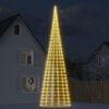 vidaXL LED-Weihnachtsbaum f&uuml;r Fahnenmast 3000 LEDs Warmwei&szlig; 800 cm