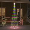 vidaXL LED-Weihnachtsbaum für Fahnenmast Mehrfarbig 310 LEDs 300 cm