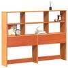 vidaXL Kopfteil mit Stauraum Wachsbraun 135 cm Massivholz Kiefer