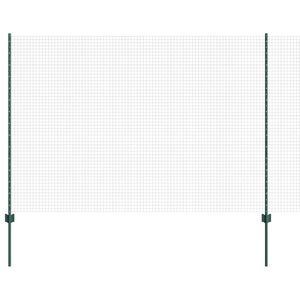 vidaXL Schwei&szlig;drahtzaun mit Pfosten 25 x 1,6 m (B x H)