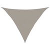 vidaXL Sonnensegel 160 g/m&sup2; Dreieckig Hellgrau 3x3x4,2 m HDPE