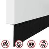 vidaXL Selbstklebende Türbürstendichtungen 2 pcs Schwarz 100 cm