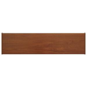 vidaXL Fensterbank Braunes Holz 60 x 20 x 4,5 cm PVC