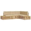 vidaXL 5 pcs Outdoor-Sofagarnitur Polyester Wei&szlig;