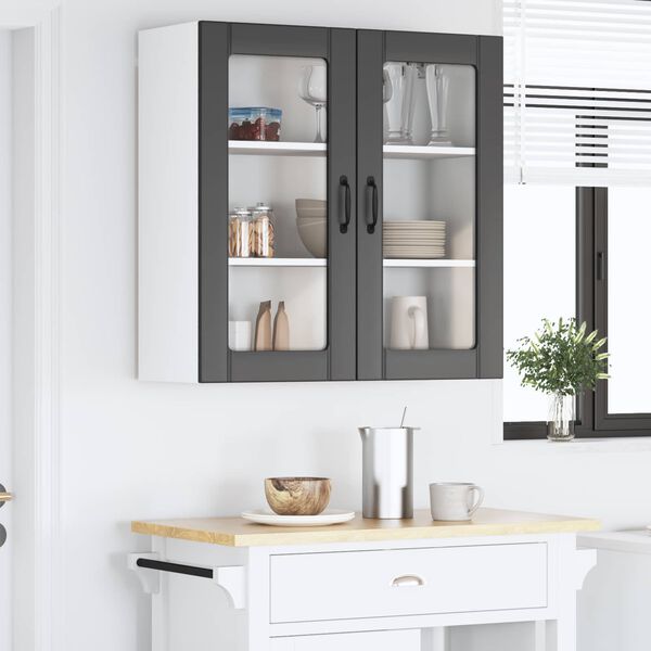 vidaXL K&uuml;chenschrank Lucca Schwarz 80 x 31 x 80 cm Holzwerkstoff