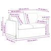 vidaXL Sofa Weinrot Gesamtabmessungen: 138 x 78 x 80 cm (B x T x H)