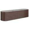 vidaXL Hochbeet Verzinkter Stahl 152x40x36 cm Braun