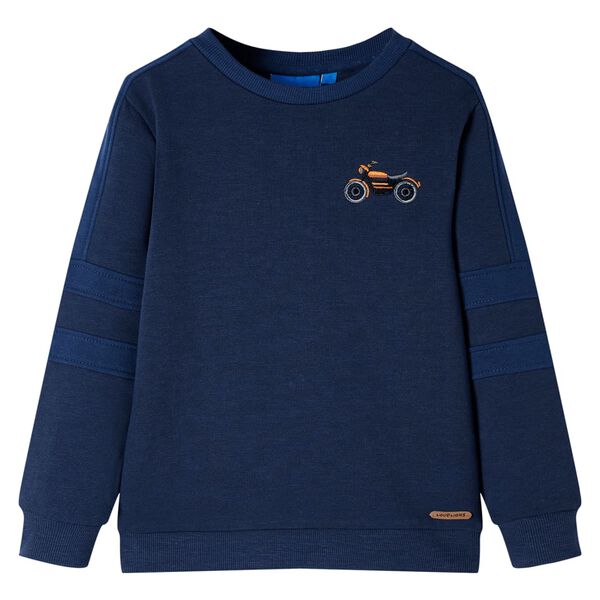 Kinder-Sweatshirt Marineblau Melange 128