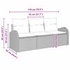 vidaXL Gartensofa-set Beige Poly-Rattan