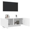 vidaXL TV-Schrank Weiß 100x35x40 cm Holzwerkstoff