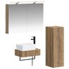 vidaXL Badezimmerschrank-Set 4 Stk. Artisan-Eiche Holzwerkstoff