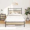 vidaXL Bettgestell ohne Matratze Sonoma-Eiche 107x203 cm Holzwerkstoff