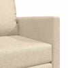 vidaXL Schlafsofa 60cm Creme Stoff