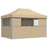 vidaXL Party-Zelt Beige 279 x 410 x 315 cm Oxford-Stoff