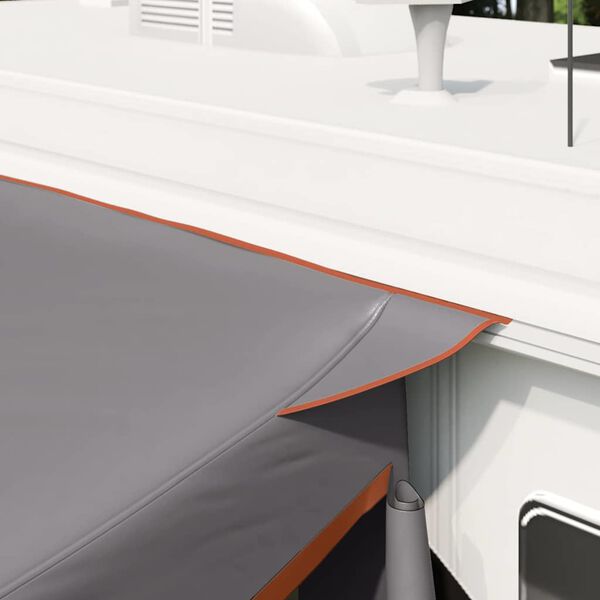 vidaXL Heckklappenzelt Grau und Orange 285 x 255 x 245 cm Taft
