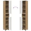 vidaXL Badezimmerschrank mit Regal Artisan-Eiche 30,5 x 30 x 195 cm