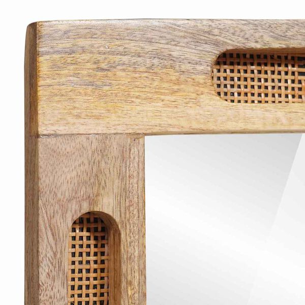 vidaXL Badezimmer Spiegel Braun 50 x 70 x 3 cm Massivholz Mango