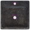 vidaXL Waschbecken Schwarz 40x40x12 cm Marmor