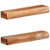 vidaXL Wandregale 2 Stk. 60x17x8 cm Massivholz Akazie