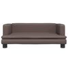 vidaXL Hundebett Braun 80x45x30 cm Kunstleder