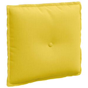 vidaXL R&uuml;ckenkissen Helles Gelb 50 x 19 x 45 cm Stoff