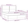 vidaXL Boxspringbett mit Matratze Schwarz 160x200 cm Kunstleder