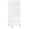 vidaXL Highboard Wei&szlig; 40x36x110 cm Holzwerkstoff