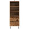 vidaXL Highboard mit Schubladen Altholz 40 x 36 x 110 cm Holzwerkstoff