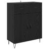 vidaXL Highboard Schwarz Eichen-Optik 69,5 x 34 x 180 cm Holzwerkstoff