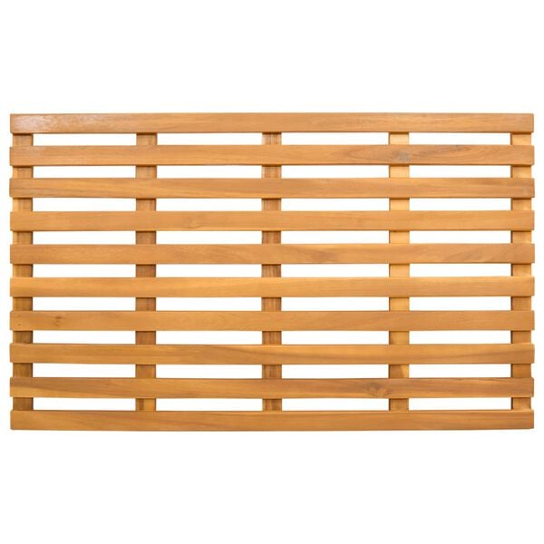 vidaXL Badematte Uni Braun 100 x 53 cm Holz