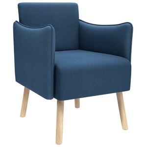 vidaXL Akzentstuhl Blau Stoff