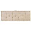 vidaXL Palettenkissen Baumwolle 120×40×7 cm Beige