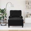 vidaXL Lounge-Liege mit Kissen Schwarz 91 x 157 x 91 cm Samt