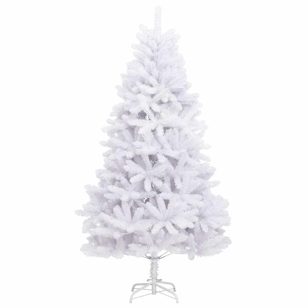 vidaXL K&uuml;nstlicher Weihnachtsbaum Wei&szlig; 180 cm PVC und Metall