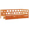 vidaXL Tagesbett mit Schubladen ohne Matratze 90x200 cm Massivholz
