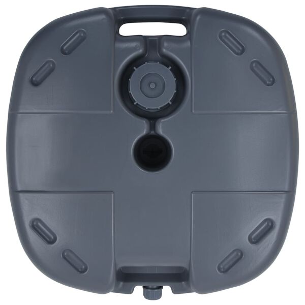 vidaXL Tragbarer Sonnenschirmst&auml;nder Grau Sand/Wasser