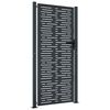 vidaXL Gartentor Anthrazit 100x200 cm Stahl Quadratisches Design