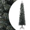 vidaXL K&uuml;nstlicher Weihnachtsbaum mit St&auml;nder Schlank Gr&uuml;n 180 cm PVC