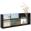 vidaXL Magazinregal Schwarz Eichen-Optik 80 x 12 x 30 cm Holzwerkstoff