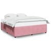 vidaXL Bettgestell Rosa 180x200 cm Samt