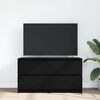 vidaXL TV-Schrank Schwarz 100x35x54 cm Holzwerkstoff