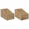 vidaXL LP Plattenbox 2 stk. Artisan-Eiche 18 x 32 x 18 cm